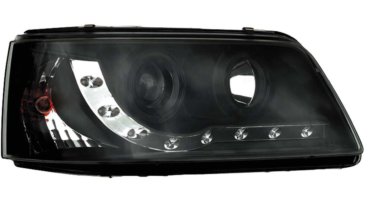 Set+de+phares+look-diurnes+sur+mesure+pour+Volkswagen+T5+2003-2010+-+Noir